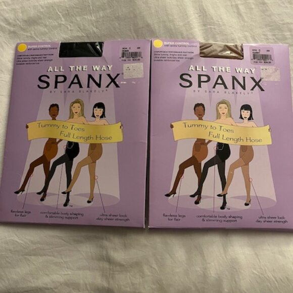 2 New SPANX Size C All The Way - Picture 1 of 5